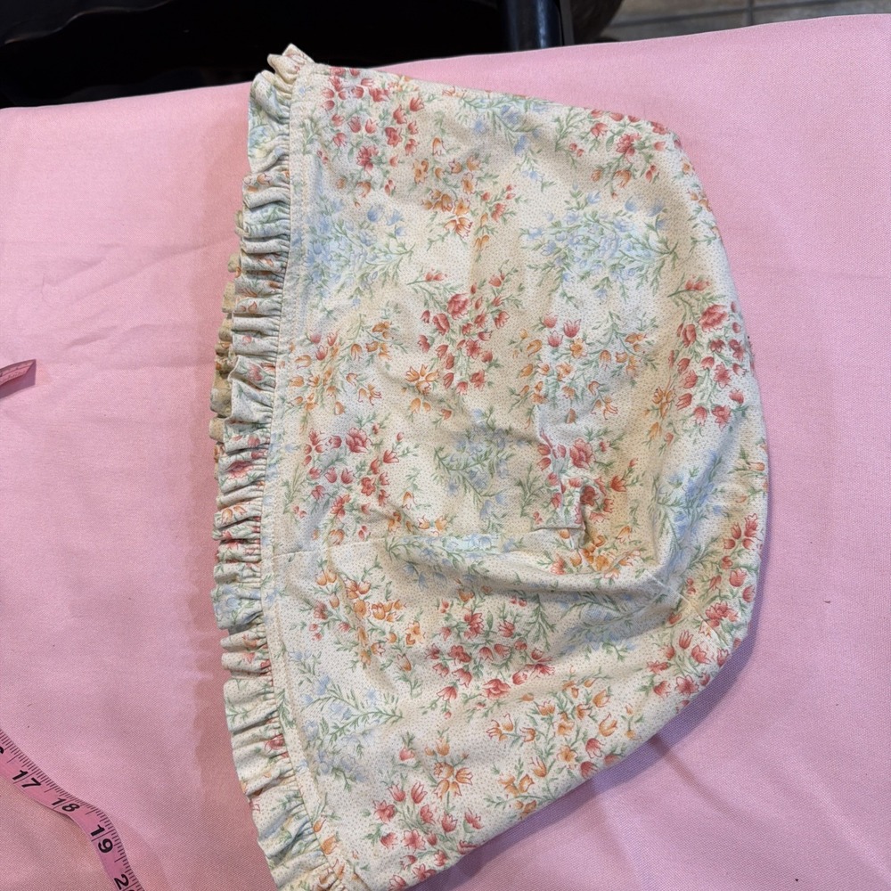 Longaberger Fabric Liner Mom's Memories Yellow‎ Pink Floral 100% cotton